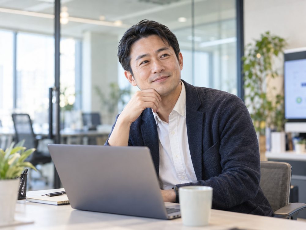 40代の男性会社員（イメージ）